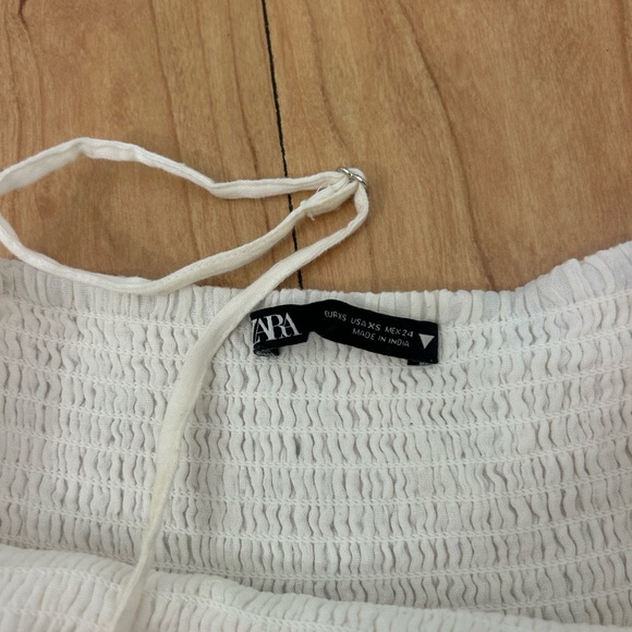 Zara White Babydoll Dress - Picture 2 of 2